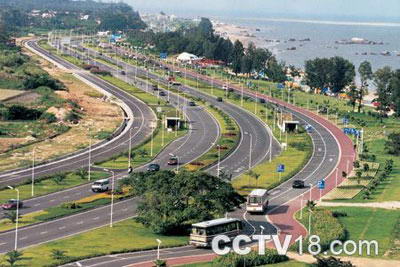 鼓浪屿环岛路风景图